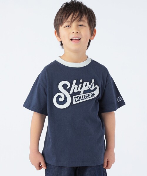 Russell Athletic（ラッセルアスレティック）の「【SHIPS KIDS別注】RUSSELL ATHLETIC:100～160cm / TEE（Tシャツ/カットソー・キッズ・ナチュラル/ネイビー/ラベンダー・100/110/120/130/S/145/M/160）」の9枚目の写真