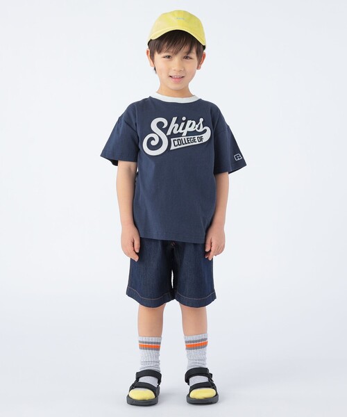 Russell Athletic（ラッセルアスレティック）の「【SHIPS KIDS別注】RUSSELL ATHLETIC:100～160cm / TEE（Tシャツ/カットソー・キッズ・ナチュラル/ネイビー/ラベンダー・100/110/120/130/S/145/M/160）」の11枚目の写真