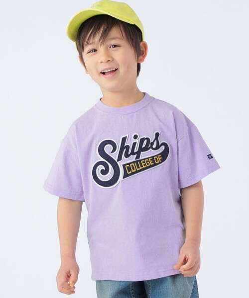 Russell Athletic（ラッセルアスレティック）の「【SHIPS KIDS別注】RUSSELL ATHLETIC:100～160cm / TEE（Tシャツ/カットソー・キッズ・ナチュラル/ネイビー/ラベンダー・100/110/120/130/S/145/M/160）」の17枚目の写真