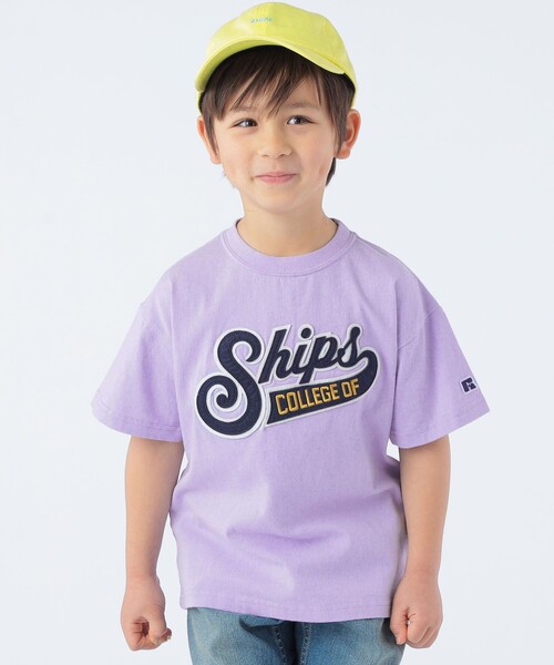 Russell Athletic（ラッセルアスレティック）の「【SHIPS KIDS別注】RUSSELL ATHLETIC:100～160cm / TEE（Tシャツ/カットソー・キッズ・ナチュラル/ネイビー/ラベンダー・100/110/120/130/S/145/M/160）」の18枚目の写真