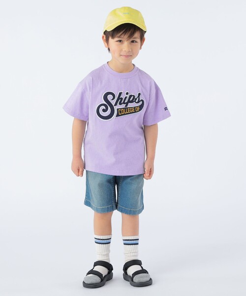 Russell Athletic（ラッセルアスレティック）の「【SHIPS KIDS別注】RUSSELL ATHLETIC:100～160cm / TEE（Tシャツ/カットソー・キッズ・ナチュラル/ネイビー/ラベンダー・100/110/120/130/S/145/M/160）」の19枚目の写真