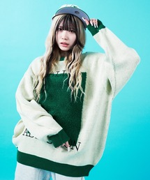 GA JACQUARD KNIT CREW
