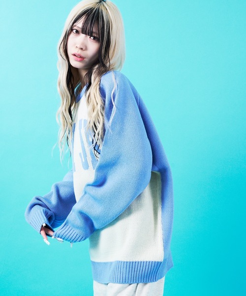 GALLIS ADDICTION(ガリスアディクション)の「GA JACQUARD KNIT CREW(ニット/セーター・メンズ・アクア/ブラック系その他2/ブラック系その他3/ライトブルー/サックスブルー/ダークグリーン/ブラック/グリーン・FREE)」の18枚目の写真