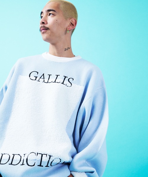 GALLIS ADDICTION(ガリスアディクション)の「GA JACQUARD KNIT CREW(ニット/セーター・メンズ・アクア/ブラック系その他2/ブラック系その他3/ライトブルー/サックスブルー/ダークグリーン/ブラック/グリーン・FREE)」の16枚目の写真