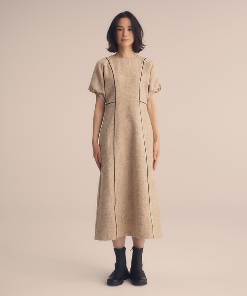 RANDEBOO（ランデブー）の「Tweed puff dress（ワンピース