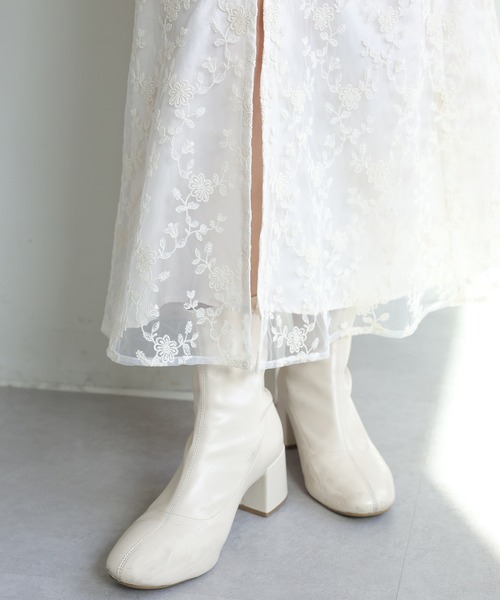 one after another NICE CLAUP（ワンアフターアナザーナイスクラップ）の「クロスバックリボンスカート（スカート・レディース・ブラック/アイボリー/ホワイト系その他/ミント・SMALL/MEDIUM）」の18枚目の写真