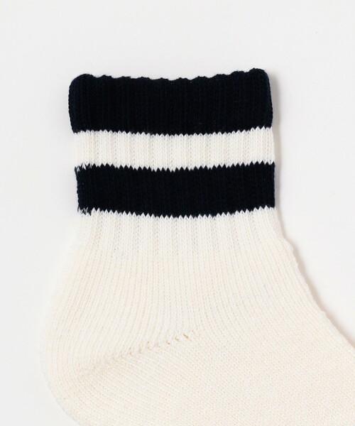 BEAMS(ビームス)の「BEAMS / パイル ソックス(ソックス/靴下・メンズ・ホワイト/オフホワイト/ブラック・ONE SIZE)」の4枚目の写真