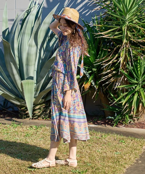 チャイハネ（チャイハネ）の「【チャイハネ】ドードーリボンハット（ハット・レディース・ブラウン/ベージュ・FREE）」の6枚目の写真