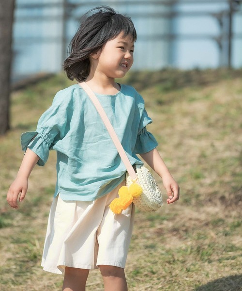 URBAN RESEARCH DOORS（アーバンリサーチドアーズ）の「『親子リンク』リネンキャンディスリーブプルオーバー(KIDS)（シャツ/ブラウス・キッズ・パープル系その他/ミント・135/120/105）」の10枚目の写真