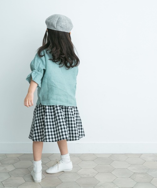 URBAN RESEARCH DOORS（アーバンリサーチドアーズ）の「『親子リンク』リネンキャンディスリーブプルオーバー(KIDS)（シャツ/ブラウス・キッズ・パープル系その他/ミント・135/120/105）」の13枚目の写真