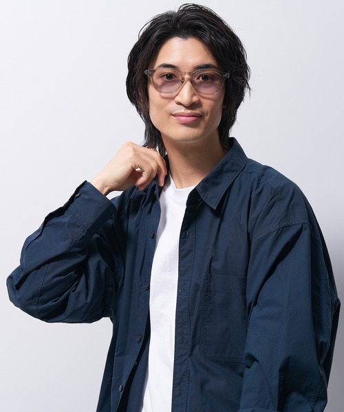 Zoff（ゾフ）の「ボストン型 ビッグシェイプ ライトカラー レンズ サングラス ｜ ユニセックス（サングラス・レディース・ライトグレー/ベージュ/ブラウン系その他/ブラック・FREE）」の13枚目の写真