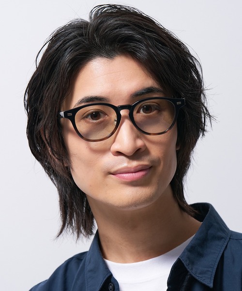 Zoff（ゾフ）の「ボストン型 ビッグシェイプ ライトカラー レンズ