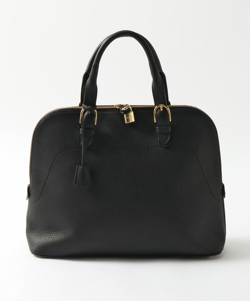 EDIFICE（エディフィス）の「【S.MANO / エス マーノ】ROUND BRIEF（ハンドバッグ・メンズ・ブラック・FREE）」の4枚目の写真