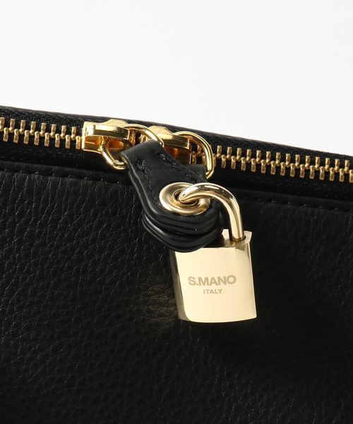 EDIFICE（エディフィス）の「【S.MANO / エス マーノ】ROUND BRIEF（ハンドバッグ・メンズ・ブラック・FREE）」の10枚目の写真