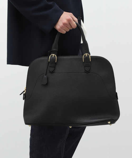 EDIFICE（エディフィス）の「【S.MANO / エス マーノ】ROUND BRIEF（ハンドバッグ・メンズ・ブラック・FREE）」の20枚目の写真