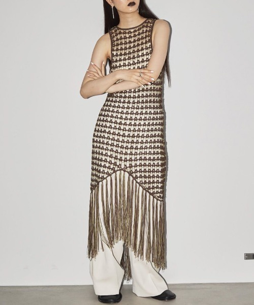 ワンピース TODAYFUL Tapeyarn Crochet Onepiece TODAYFUL（トゥデイフル）の「TODAYFUL Tapeyarn Crochet