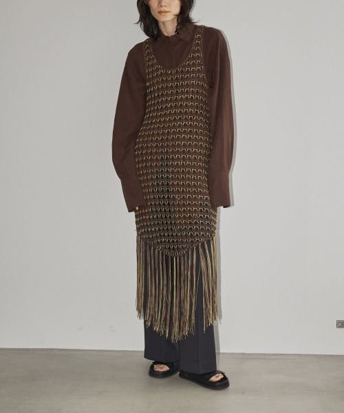 ワンピース TODAYFUL Tapeyarn Crochet Onepiece TODAYFUL（トゥデイフル）の「TODAYFUL Tapeyarn Crochet