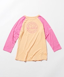 Columbia（コロンビア）の「Columbia/コロンビア アウトドアエレメンツ3/4ショートスリーブシャツ ブランドロゴ 7分袖（ラッシュガード・キッズ）」