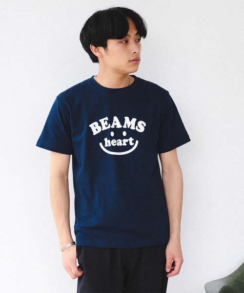 BEAMS HEART(ビームスハート)の「【ユニセックス】スマイルロゴ Tシャツ(Tシャツ/カットソー・メンズ・ホワイト/ネイビー・SMALL/MEDIUM/LARGE/X-LARGE)」の5枚目の写真
