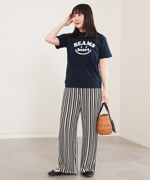 BEAMS HEART(ビームスハート)の「【ユニセックス】スマイルロゴ Tシャツ(Tシャツ/カットソー・メンズ・ホワイト/ネイビー・SMALL/MEDIUM/LARGE/X-LARGE)」の14枚目の写真