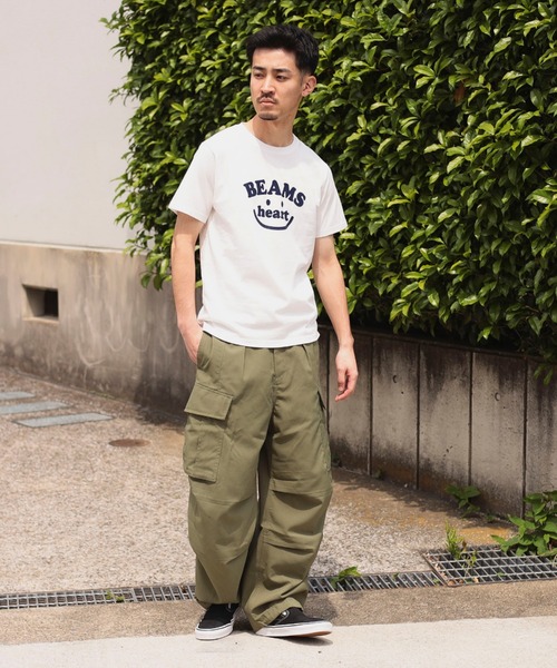 BEAMS HEART(ビームスハート)の「【ユニセックス】スマイルロゴ Tシャツ(Tシャツ/カットソー・メンズ・ホワイト/ネイビー・SMALL/MEDIUM/LARGE/X-LARGE)」の18枚目の写真