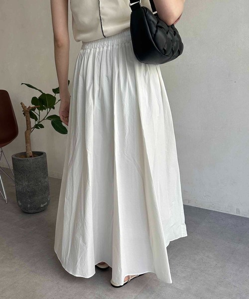 CAPRICIEUX LE'MAGE（カプリシューレマージュ）の「ワイドベルトフレアスカート（スカート・レディース・ブラック/イエロー/ホワイト・36/38）」の6枚目の写真