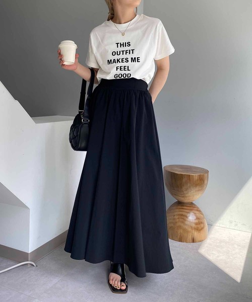 CAPRICIEUX LE'MAGE（カプリシューレマージュ）の「ワイドベルトフレアスカート（スカート・レディース・ブラック/イエロー/ホワイト・36/38）」の19枚目の写真