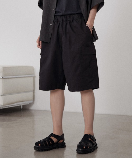 WYM LIDNM（ウィム バイ リドム）の「EASY CARGO SHORTS（その他パンツ・メンズ・チャコール/グレー系・S/M/L）」の7枚目の写真