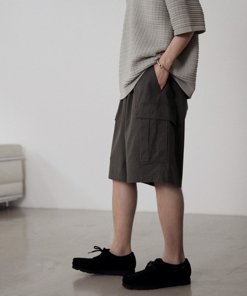 WYM LIDNM（ウィム バイ リドム）の「EASY CARGO SHORTS（その他パンツ・メンズ・チャコール/グレー系・S/M/L）」の12枚目の写真