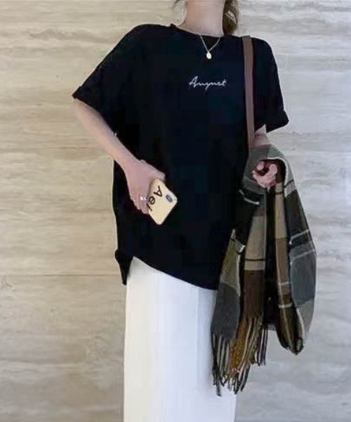 Sibra(シブラ)の「ロゴTシャツ(Tシャツ/カットソー・レディース・ホワイト/ブラック/グリーン/グレー系その他・M)」の9枚目の写真