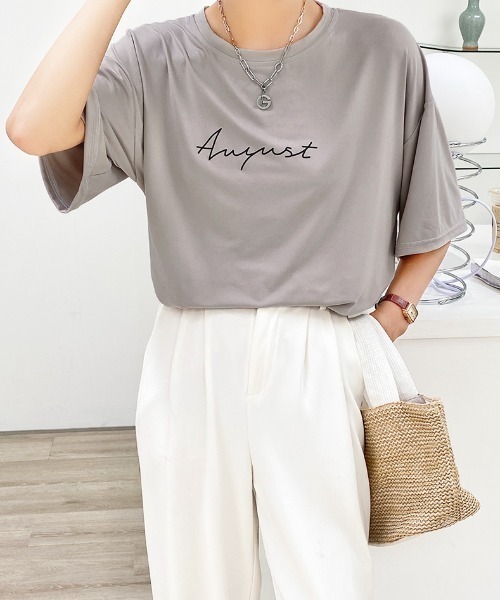Sibra(シブラ)の「ロゴTシャツ(Tシャツ/カットソー・レディース・ホワイト/ブラック/グリーン/グレー系その他・M)」の13枚目の写真