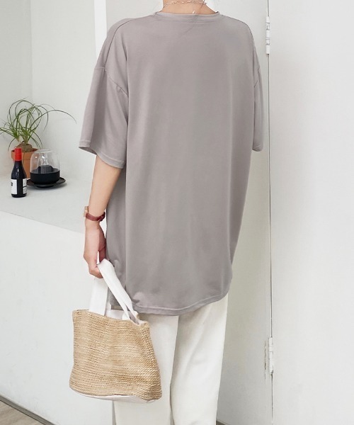 Sibra(シブラ)の「ロゴTシャツ(Tシャツ/カットソー・レディース・ホワイト/ブラック/グリーン/グレー系その他・M)」の14枚目の写真