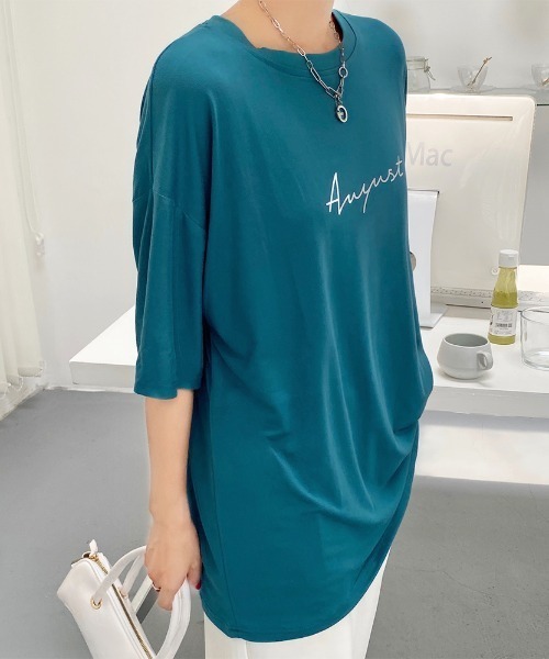 Sibra(シブラ)の「ロゴTシャツ(Tシャツ/カットソー・レディース・ホワイト/ブラック/グリーン/グレー系その他・M)」の15枚目の写真