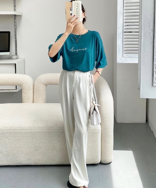 Sibra(シブラ)の「ロゴTシャツ(Tシャツ/カットソー・レディース・ホワイト/ブラック/グリーン/グレー系その他・M)」の17枚目の写真