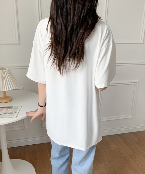 Sibra(シブラ)の「ロゴTシャツ(Tシャツ/カットソー・レディース・ホワイト/ブラック/グリーン/グレー系その他・M)」の19枚目の写真