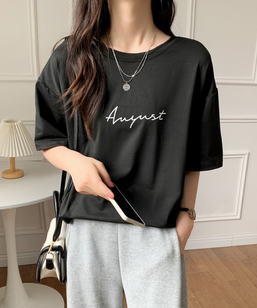 Sibra(シブラ)の「ロゴTシャツ(Tシャツ/カットソー・レディース・ホワイト/ブラック/グリーン/グレー系その他・M)」の20枚目の写真
