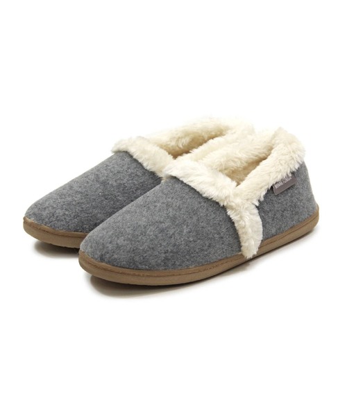 Minnetonka(ミネトンカ)の「MINNETONKA(ミネトンカ) /ファースリッパ DINA(スリッポン・レディース・クリーム/グレー/ネイビー・XL/L/M/S)」の2枚目の写真