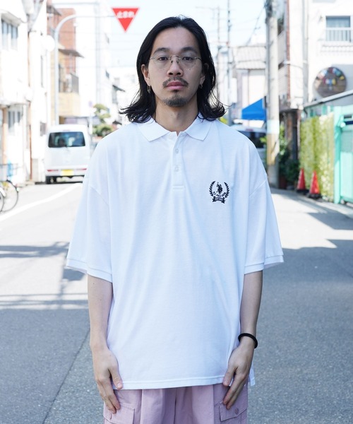 U.S. POLO ASSN.（ユーエスポロアッスン）の「U.S. POLO ASSN. / ユーエスポロアッスン 別注 コラボ オーバーサイズ 半袖 ポロシャツ（ポロシャツ・メンズ・ホワイト系その他/ダークグリーン/ホワイト/グリーン系その他/ブラック/ブラック系その他/ネイビー/ブルー系その他・X-LARGE/MEDIUM/LARGE）」の11枚目の写真