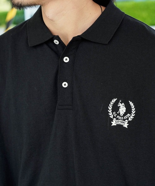 U.S. POLO ASSN.（ユーエスポロアッスン）の「U.S. POLO ASSN. / ユーエスポロアッスン 別注 コラボ オーバーサイズ 半袖 ポロシャツ（ポロシャツ・メンズ・ホワイト系その他/ダークグリーン/ホワイト/グリーン系その他/ブラック/ブラック系その他/ネイビー/ブルー系その他・X-LARGE/MEDIUM/LARGE）」の21枚目の写真