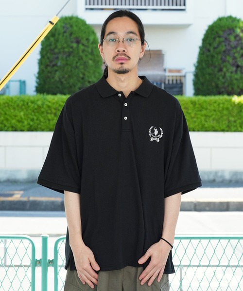 U.S. POLO ASSN.（ユーエスポロアッスン）の「U.S. POLO ASSN. / ユーエスポロアッスン 別注 コラボ オーバーサイズ 半袖 ポロシャツ（ポロシャツ・メンズ・ホワイト系その他/ダークグリーン/ホワイト/グリーン系その他/ブラック/ブラック系その他/ネイビー/ブルー系その他・X-LARGE/MEDIUM/LARGE）」の22枚目の写真