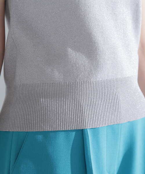 NATURAL BEAUTY BASIC（ナチュラルビューティーベーシック）の「◇ラメニットトップス（ニット/セーター・レディース・ベージュ/グレー/オレンジ・FREE）」の12枚目の写真