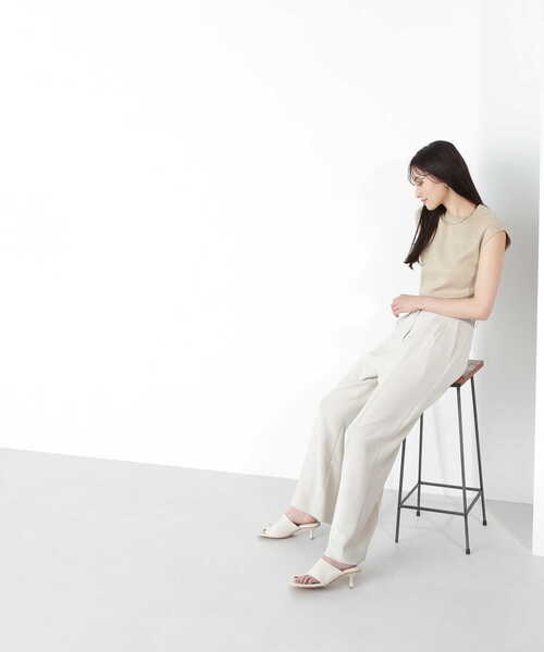 NATURAL BEAUTY BASIC（ナチュラルビューティーベーシック）の「◇ラメニットトップス（ニット/セーター・レディース・ベージュ/グレー/オレンジ・FREE）」の16枚目の写真