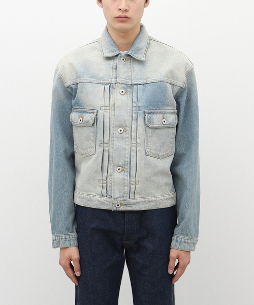 KENZO / STONE BLEACH TRUCK JKT/Gジャン/M/デニム/IDG セール】【KENZO / ケンゾ―】STONE BLEACH DIRTY DENIM TRUCK（デニム