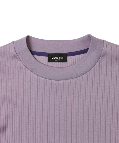 MEN'S BIGI（メンズビギ）の「ULTIMA針抜きフライスカットソー（Tシャツ/カットソー・メンズ・ホワイト/パープル/チャコールグレー・01/02/03）」の10枚目の写真