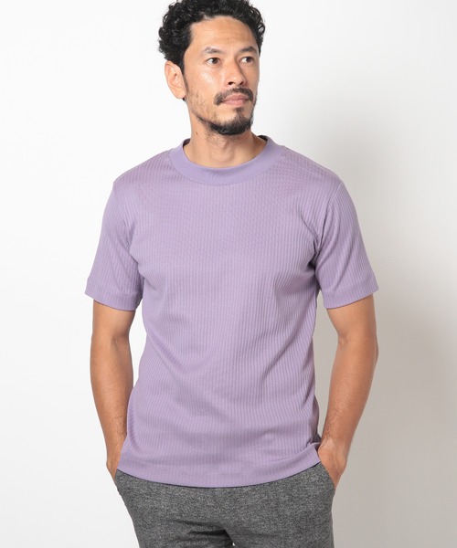 MEN'S BIGI（メンズビギ）の「ULTIMA針抜きフライスカットソー（Tシャツ/カットソー・メンズ・ホワイト/パープル/チャコールグレー・01/02/03）」の19枚目の写真