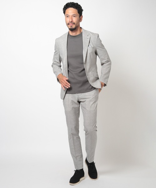 MEN'S BIGI（メンズビギ）の「ULTIMA針抜きフライスカットソー（Tシャツ/カットソー・メンズ・ホワイト/パープル/チャコールグレー・01/02/03）」の16枚目の写真