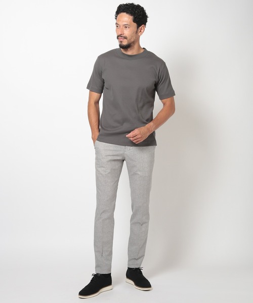 MEN'S BIGI（メンズビギ）の「ULTIMA針抜きフライスカットソー（Tシャツ/カットソー・メンズ・ホワイト/パープル/チャコールグレー・01/02/03）」の17枚目の写真