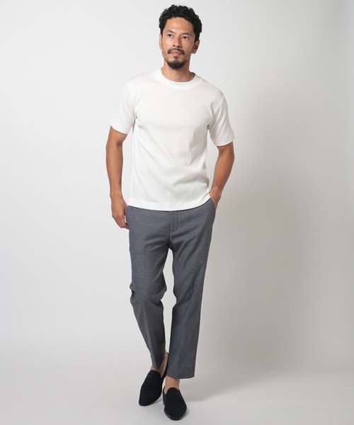 MEN'S BIGI（メンズビギ）の「ULTIMA針抜きフライスカットソー（Tシャツ/カットソー・メンズ・ホワイト/パープル/チャコールグレー・01/02/03）」の14枚目の写真