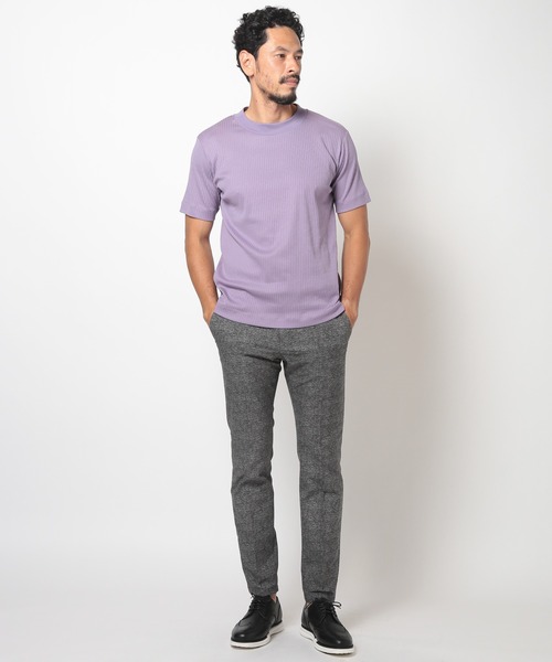 MEN'S BIGI（メンズビギ）の「ULTIMA針抜きフライスカットソー（Tシャツ/カットソー・メンズ・ホワイト/パープル/チャコールグレー・01/02/03）」の15枚目の写真