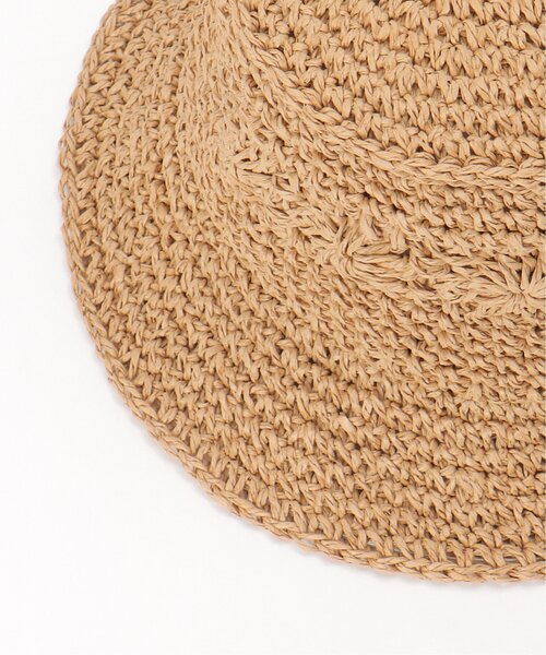 LBC（エルビーシー）の「こま編みフラワーバケットハット（ハット・レディース・キャメル/グレー・FREE）」の12枚目の写真